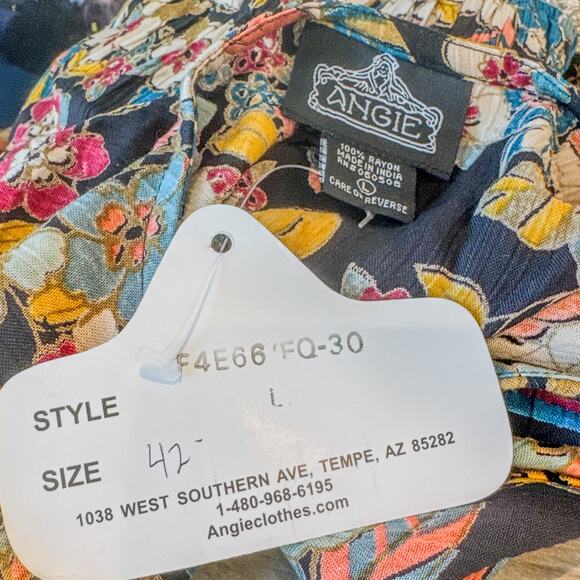 NWT- ANGIE 60’s Style Go Go Floral Babydoll Flower Child Dress, Women's Large - Picture 10 of 10